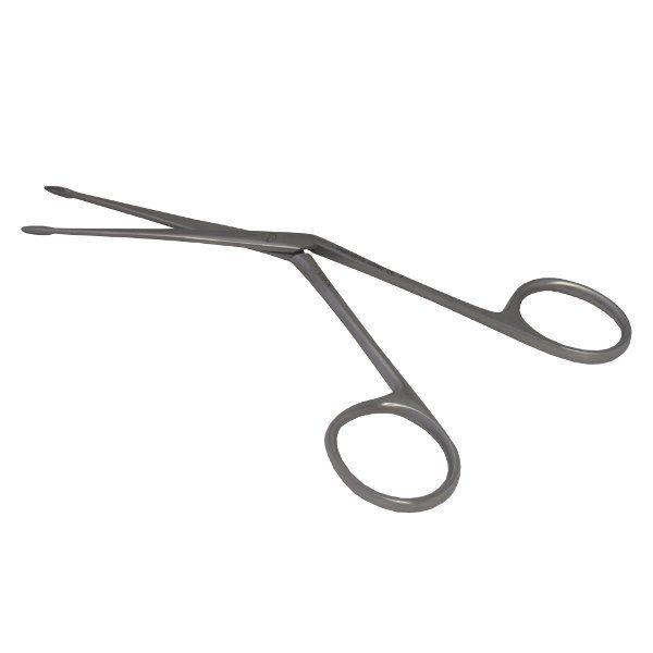 House Miniature Ear Forceps, 0.6 Mm X 1.0 Mm Oval Cups, 5 1/4" (13.5 Cm), Straight, 2 3/4" Shaft (70.0 Mm)